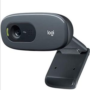 Logitech C270 HD Webcam, HD 720p/30fps, Widescreen HD